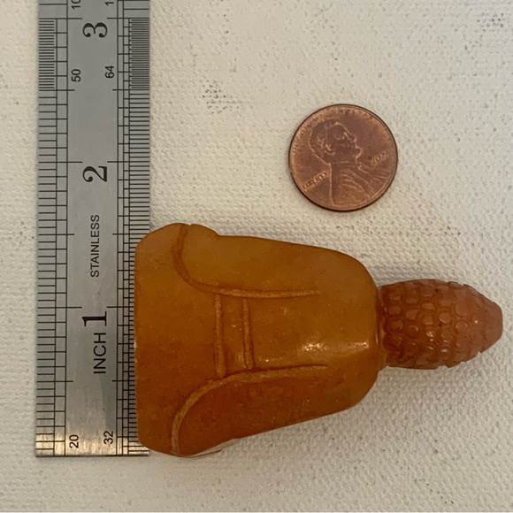 Chinese Jade Stone Carved Shakyamuni Sakyamuni Buddha Statue Figurine Carving - Picture 16 of 16